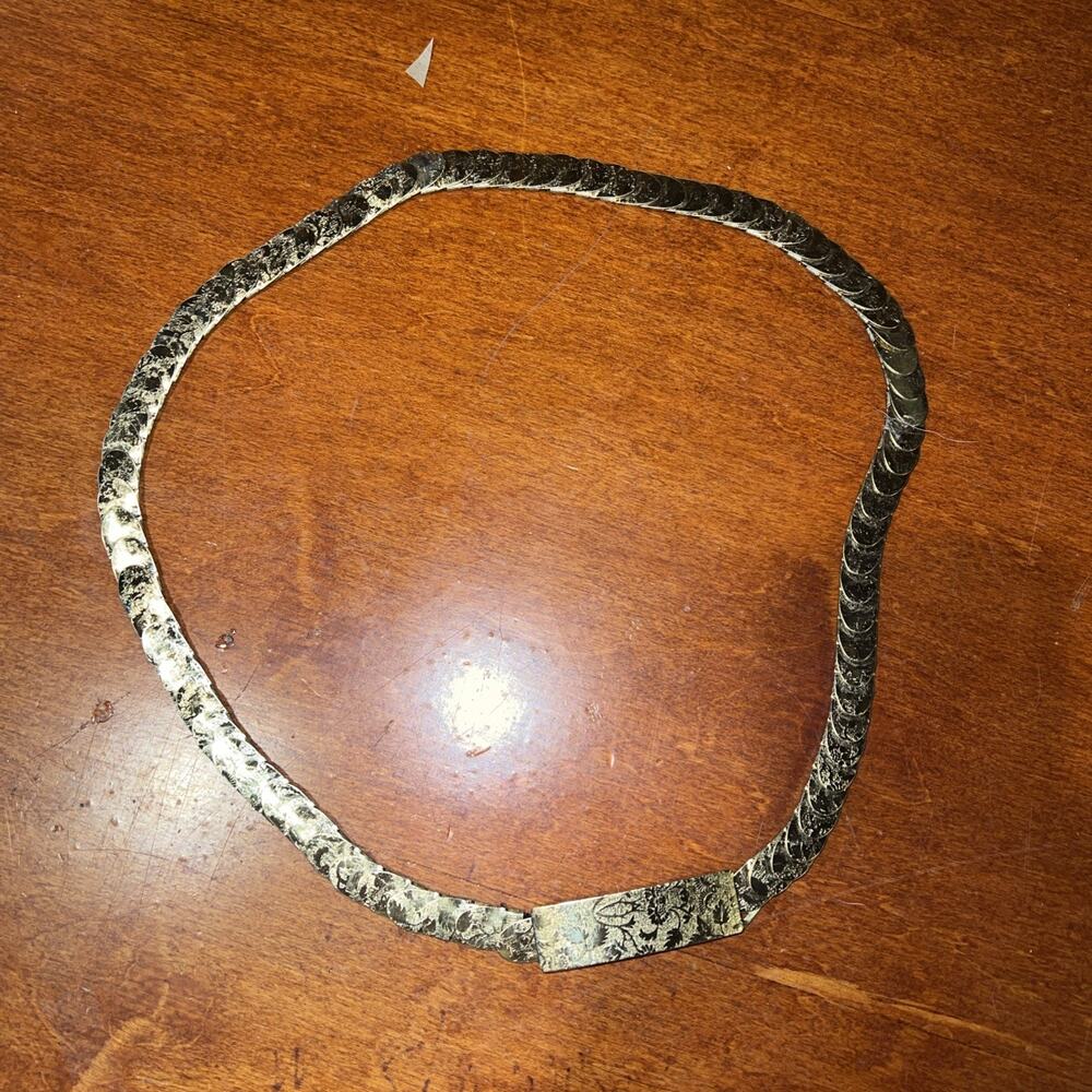 Women’s Belt Gold Tone Stretchy‎ Overlapping Links